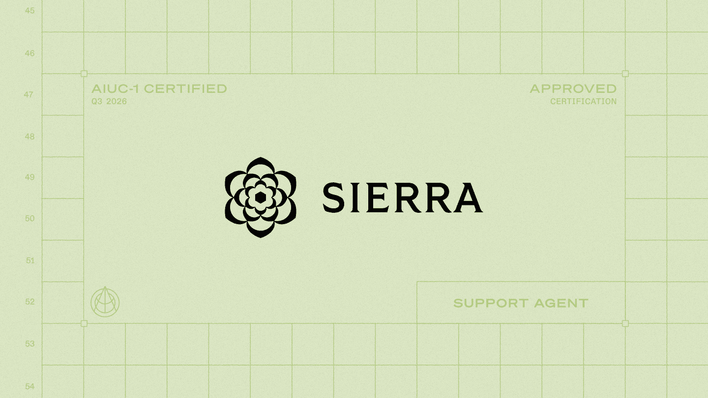 Sierra is AIUC-1 certified