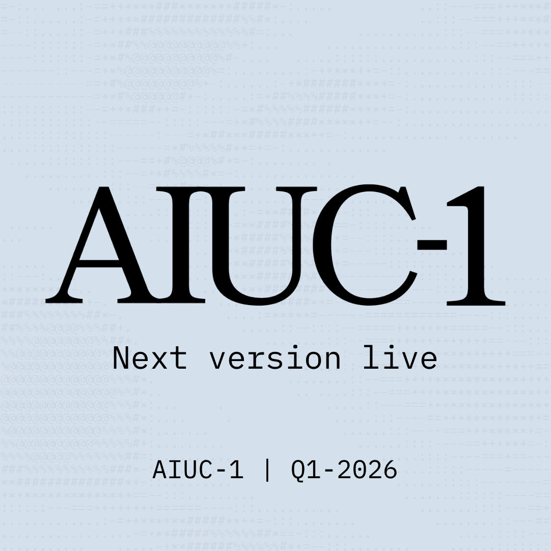 AIUC-1 next version live